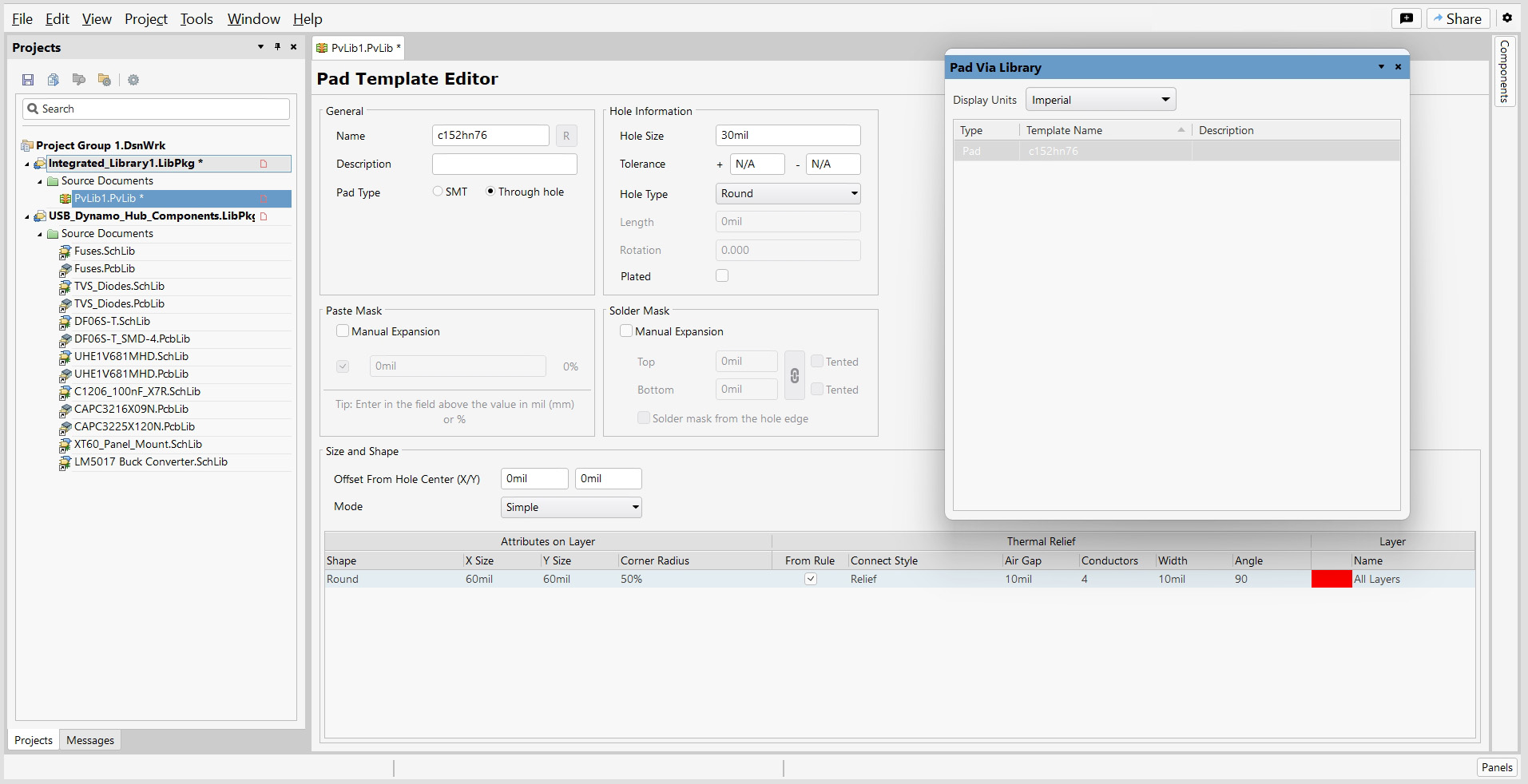 Pad Template Editor