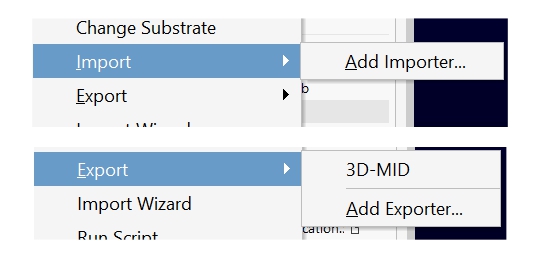 PCB3D - Import / Export